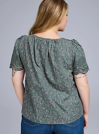 Belle Isle Scallop Sleeve Top
