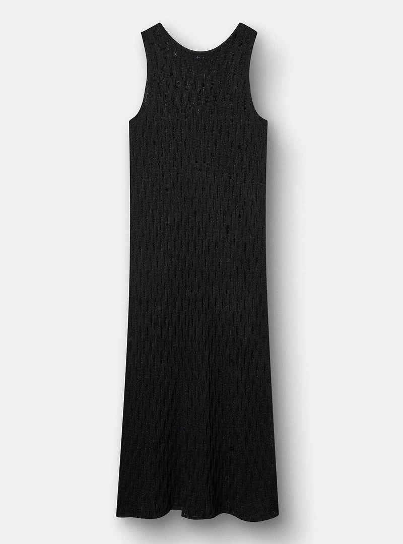 Open Knit Maxi Dress