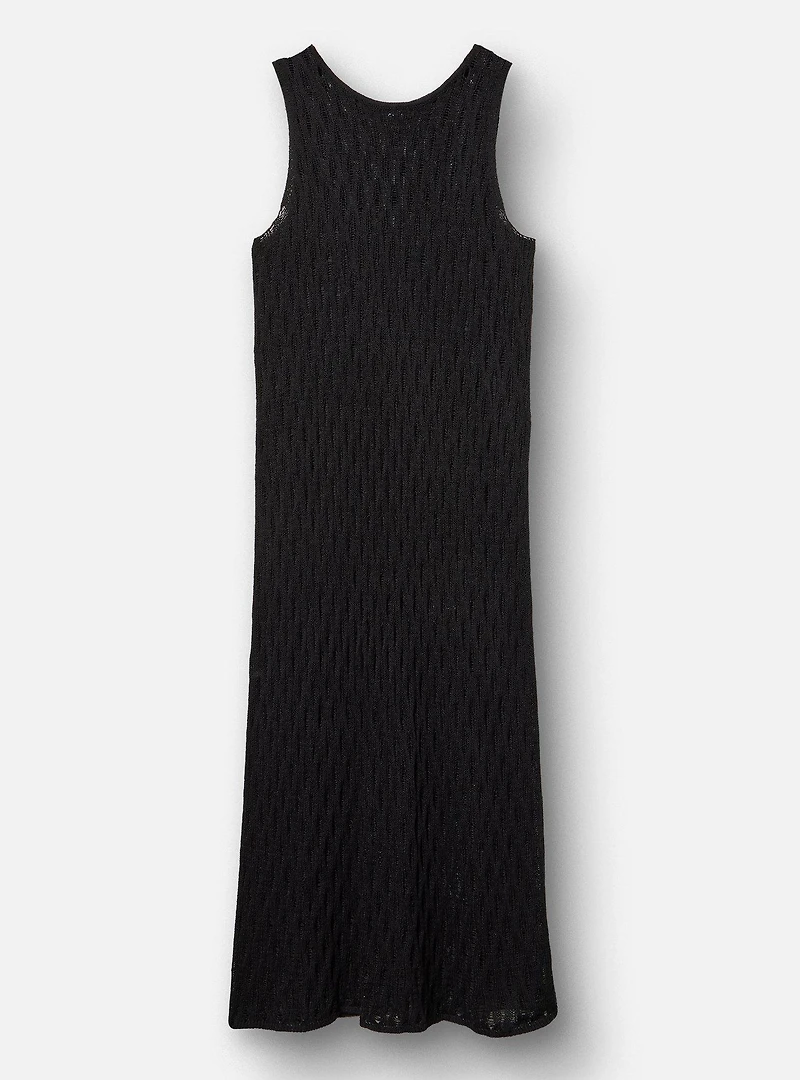 Open Knit Maxi Dress