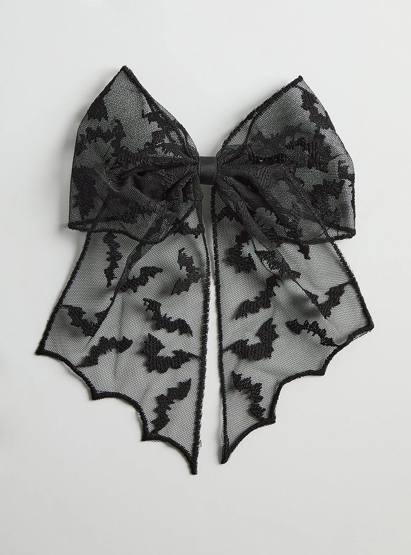 Skull Bow Barrette
