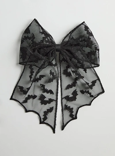 Skull Bow Barrette