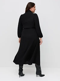 Studio Bow Button Front Dress