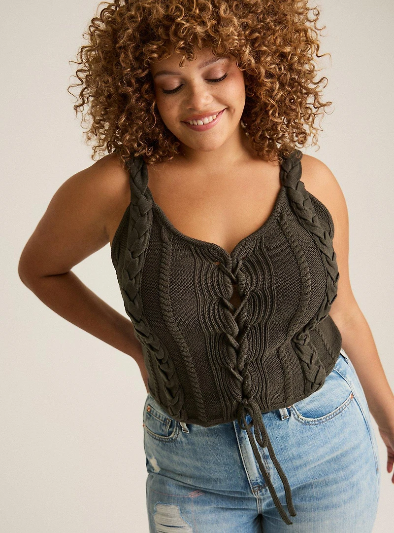 Festi Braided Sweater Tank