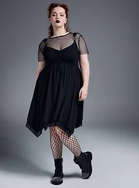 Nightfall Mesh Mini Dress