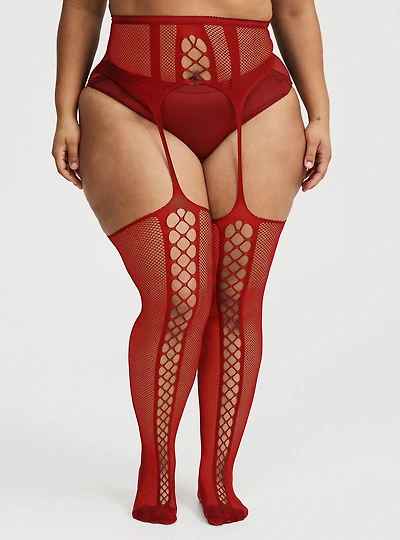 Faux Garter Stocking