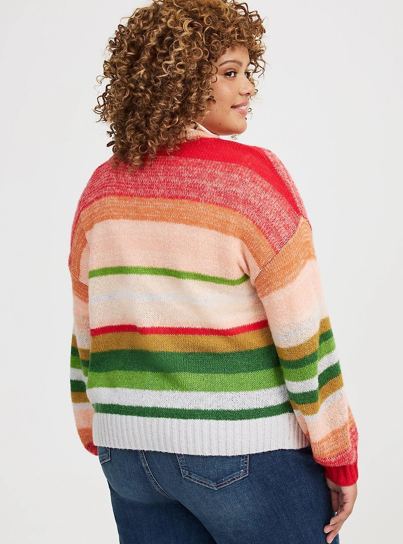 Drop Shoulder Textured Cardigan