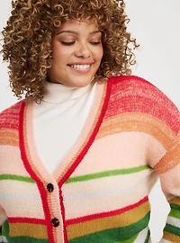 Drop Shoulder Textured Cardigan