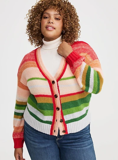 Drop Shoulder Textured Cardigan