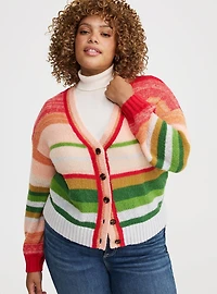 Drop Shoulder Textured Cardigan