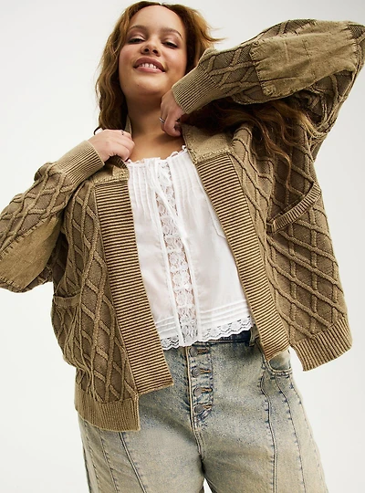 Festi Cropped Cardigan