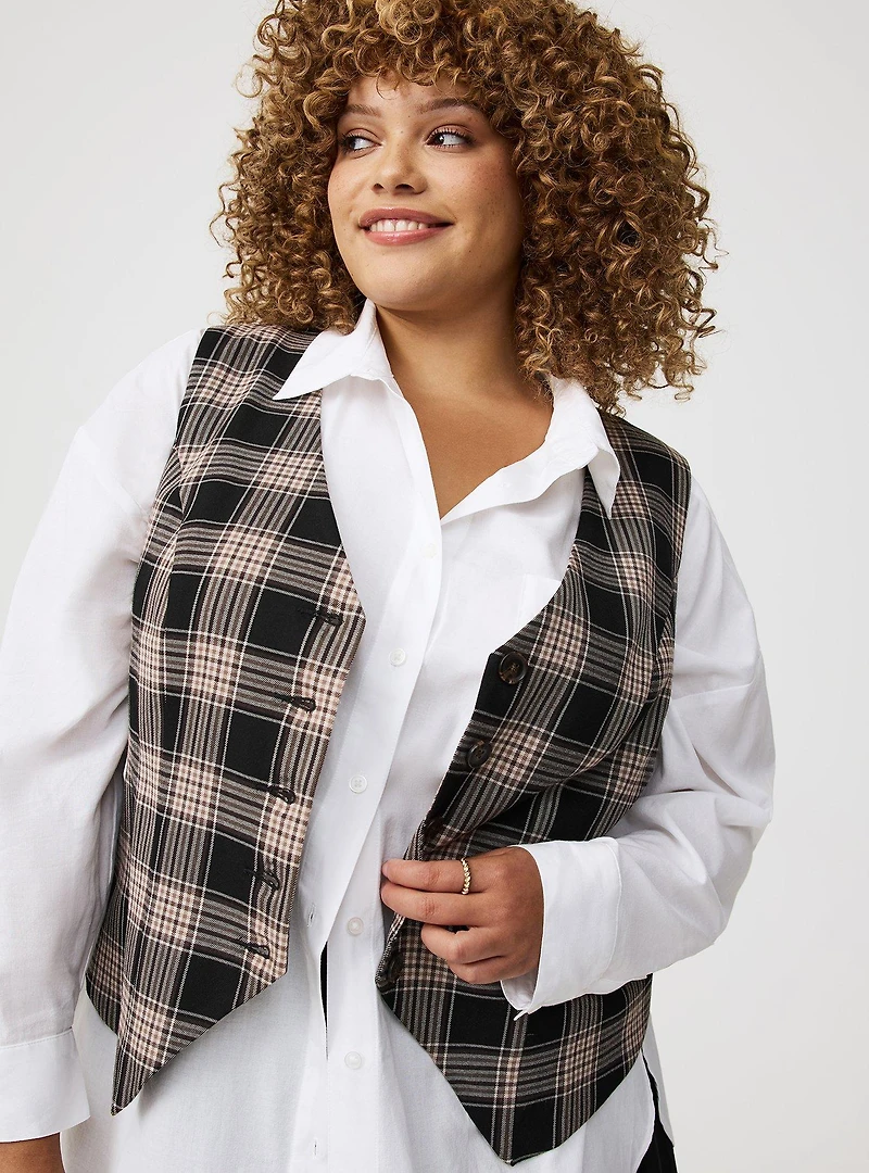 Fitted Button-Up Vest