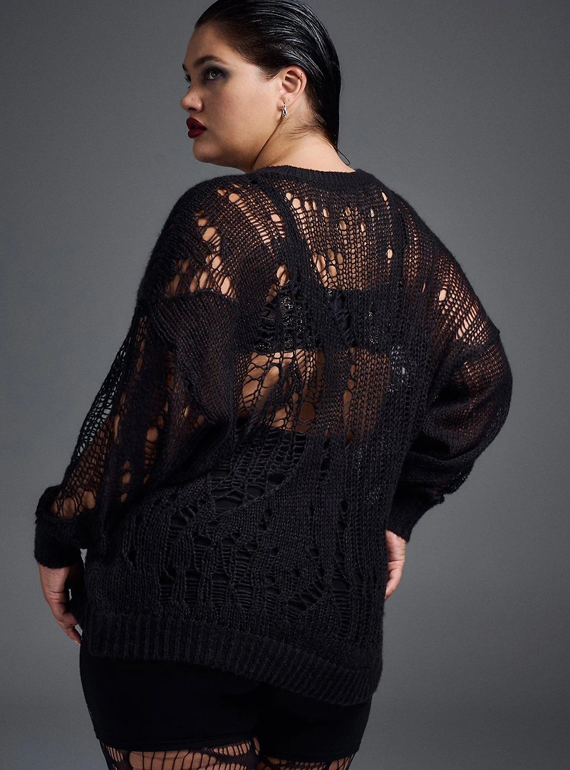 Nightfall Distressed Sweater