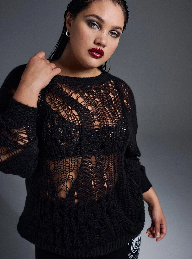 Nightfall Distressed Sweater