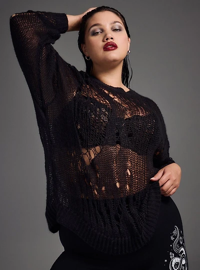 Nightfall Distressed Sweater