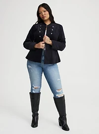 Velvet Military Jacket