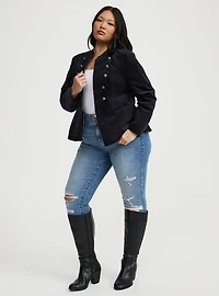 Velvet Military Jacket