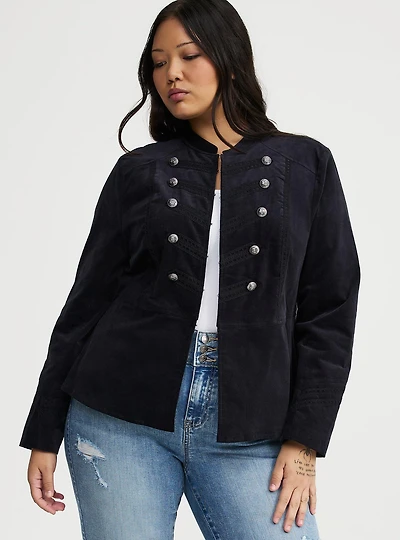 Velvet Military Jacket
