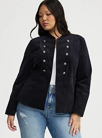 Velvet Military Jacket