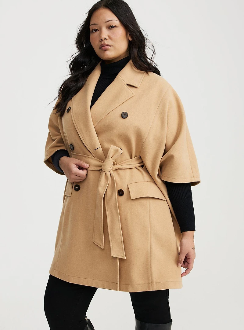 Softest Coat Tie-Front Cape