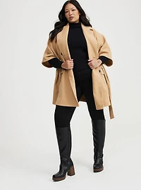 Softest Coat Tie-Front Cape