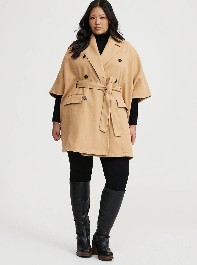 Softest Coat Tie-Front Cape