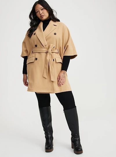 Softest Coat Tie-Front Cape
