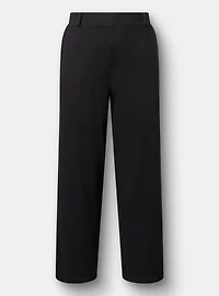 High-Rise Wide Leg Twill Pant