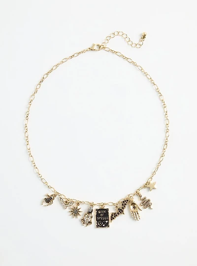 Book of Spells Charm Necklace