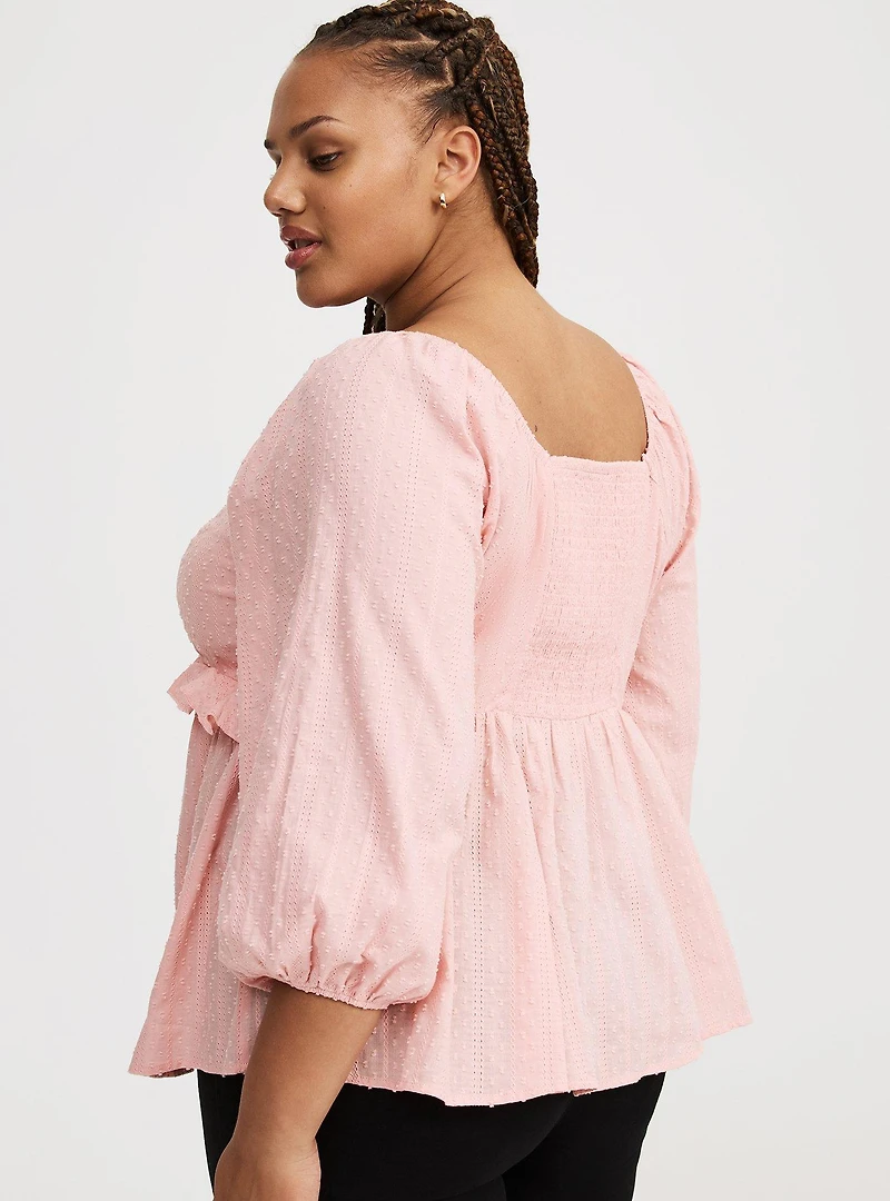 V-Neck Babydoll Top