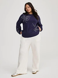 Drop Shoulder Pullover Sweater