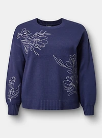 Drop Shoulder Pullover Sweater
