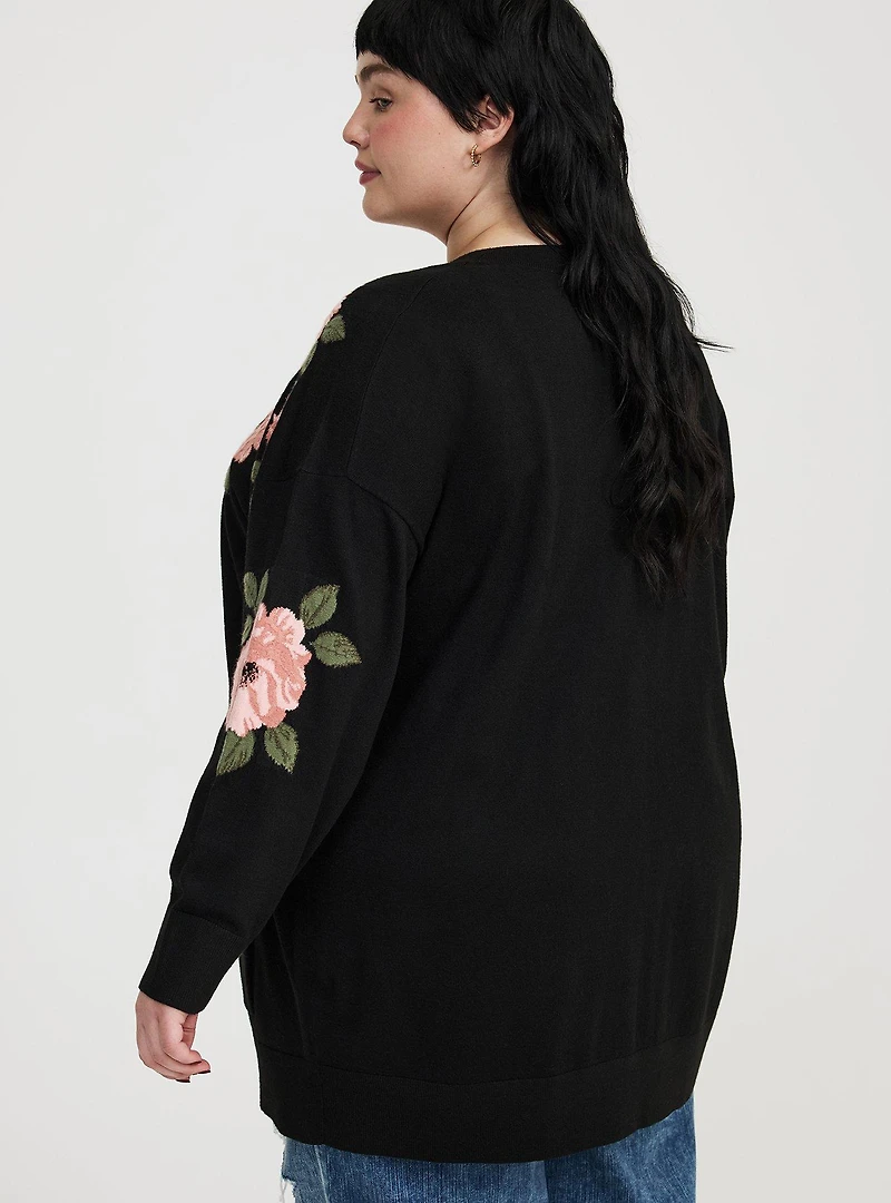 V-Neck Boyfriend Luxe Cozy Cardigan