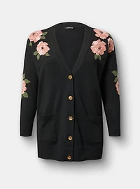 V-Neck Boyfriend Luxe Cozy Cardigan
