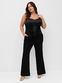 Satin Lace Bustier Cami