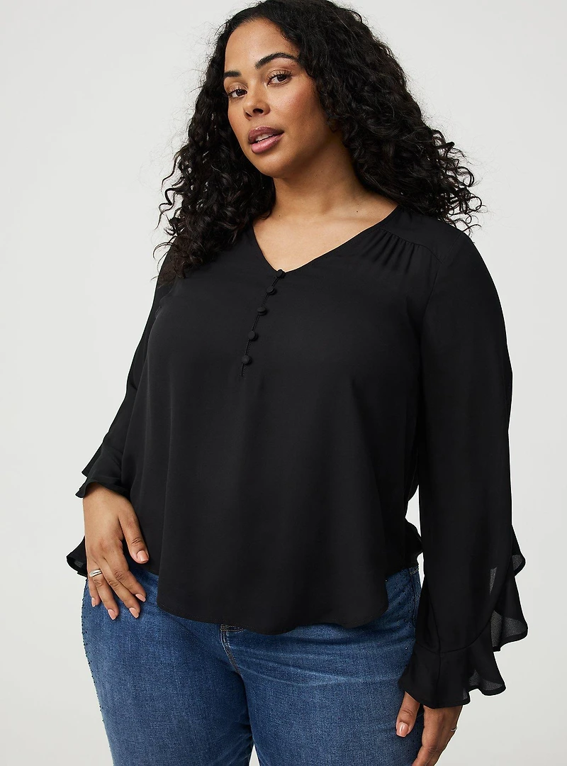 Harper Ruffle Sleeve Top