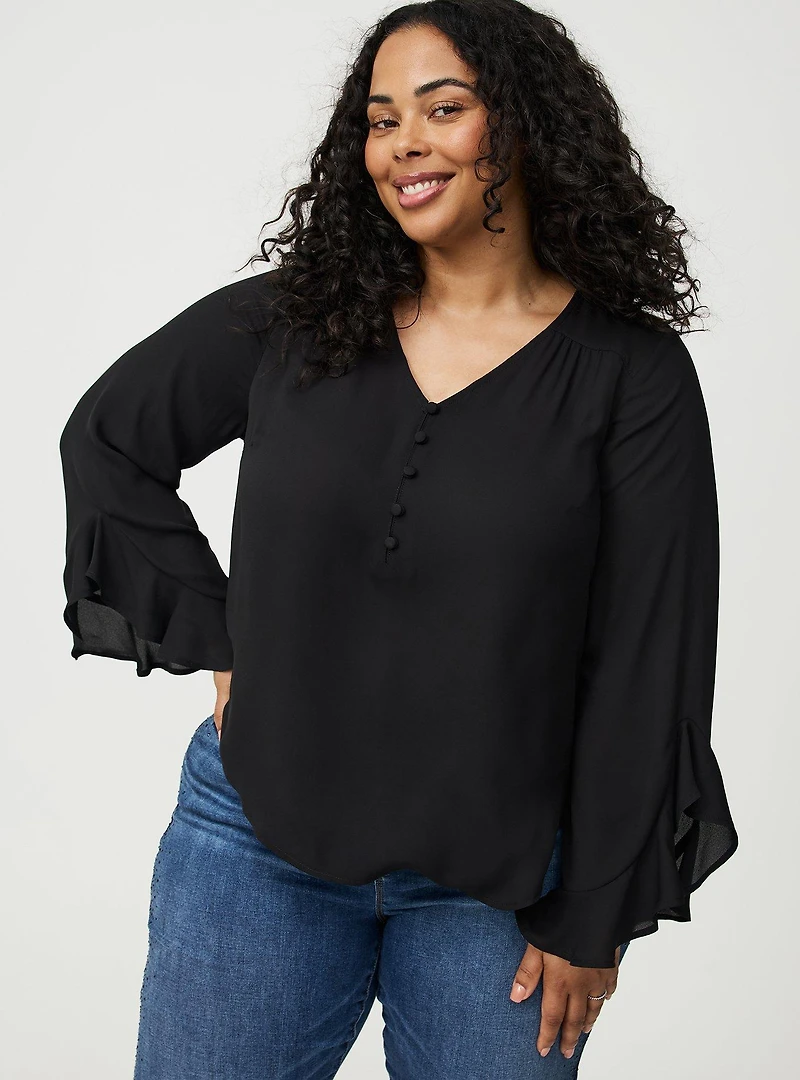 Harper Ruffle Sleeve Top