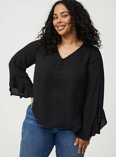 Harper Ruffle Sleeve Top