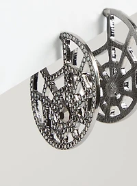 Spiderweb Hoop Earring