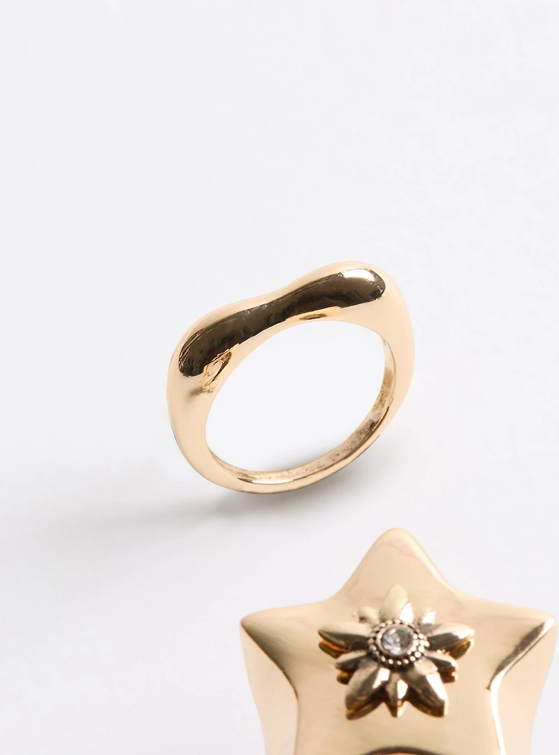 Star Statement Ring Set
