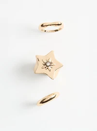 Star Statement Ring Set