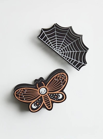 Moth & Spider Web Clip Set