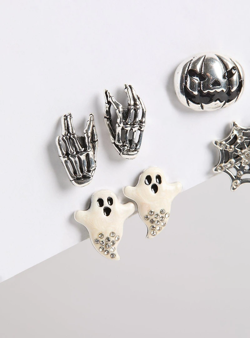 Bat Stone Stud Earring Set