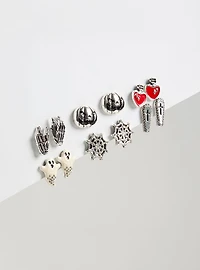 Bat Stone Stud Earring Set