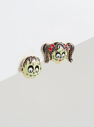Mr. & Mrs. Halloween Statement Earring