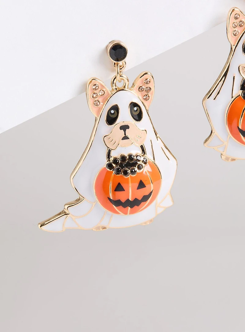 Dog Ghost Statement Earring