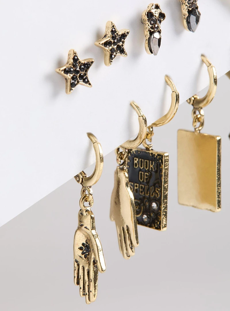 Book of Spells Charm Earring Set