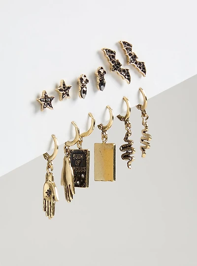 Book of Spells Charm Earring Set
