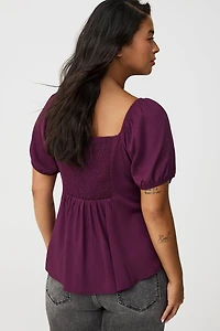 Puff Sleeve Corset Top