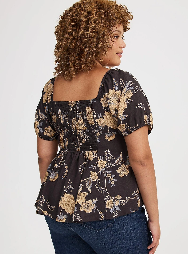 Puff Sleeve Corset Top