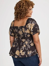 Puff Sleeve Corset Top